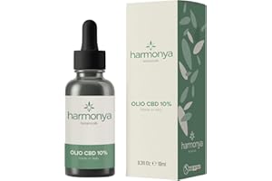 RSI SOGNI D'ORO HARMONYA - Olio CBD 10% Puro Made in Italy - Olio di Canapa Certificato - Naturale - 10 ml
