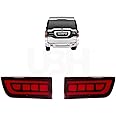 UBH Profession of Quality Car Reflector Lines Flowing design Back Bumper Reflector LED Brake Reflector Light (Scorpio Type C)