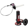 Linekong 7/8" 22mm Twist Throttle Grips Cable for CRF KLX TTR 110 125 150 200 250 cc Dirt Pit Bike