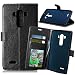 Produktbild Nancen LG G4/H818 (5,5 Zoll) Lederhülle Neu Style Acht Farbe Weich PU Flip Case Ledertasche/Schutz Etui, Einfach Vintage Kollektion Karten Slot Foto Wallet Hülle Handy Tasche Zubehör