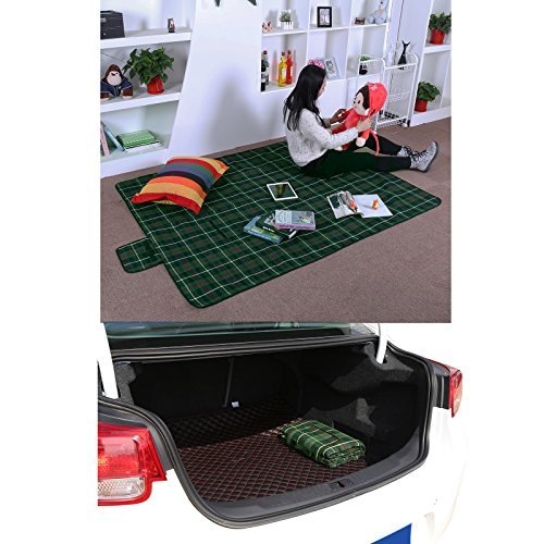 Songmics 195 x 150 cm Picknickdecke wärmeisoliert wasserdicht GCM50G - 2