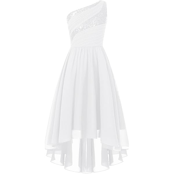 Vestito Principessa Bambina Per Cerimonia - Abito Elegante Da Festa Con Scollo A V | Compleanno, Matrimonio - Foto 5