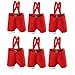 Produktbild Cusfull Weinflaschen Tasche Beutel mit Griffe, Weihnachten Hose Deko Geschenk Rotwein Süßigkeit Tasche Bonbontüte für Party Picknick (Set von 6)