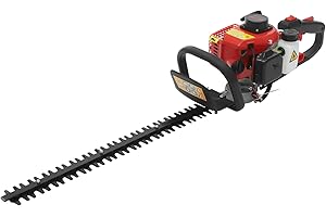 LEGWFDTHY Poignée pivotante à 180°, grande capacité, taille-haie à essence, taille-haie, haies, moteur, débroussailleuse, débroussailleuse, avec filtre à air, bougie d'allumage à 2 temps