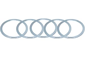 EASYBIKEPARTS Bicycle Headset Shim 1-1/8" Spacer 0.3mm (Pack of 5) - Precision Fit, Durable, Easy Installation, Versatile Usage, Perfect for Fine-Tuning Bike Headset