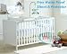 Solid Wooden Baby Cotbed Cot Bed Toddler with Top Changer & Premier Water repellent Mattress Made in England