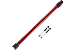 CHEERHOM Tubo Telescopico per Dyson V7 V8 V10 V11 V15, Prolunga Rigida Compatibile con Aspirapolvere, Collegamento Rapido con Due Spazzole 2 in 1, Rosso