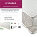 Mybeen Waterproof Mattress Protector in Various Sizes with 4 rubber straps | Terry Towelling Breathable | dryer safe and noiseless protective cover | white., White, 140x200