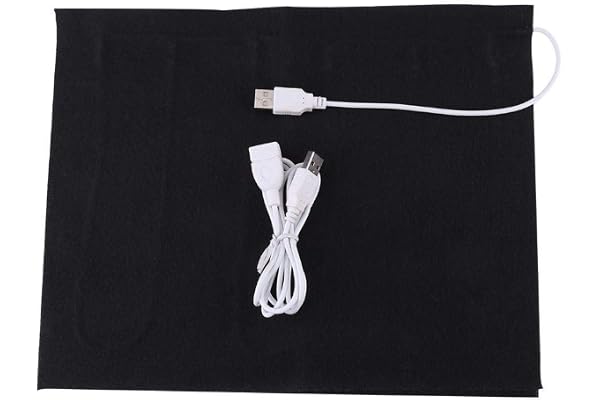 Värmedyna, 1st 5V USB Tvättbar Super Large Electric Duk Kolfiber Värmedyna Värmeelement, 35℃-50℃, för nacke, rygg, mage, ländrygg