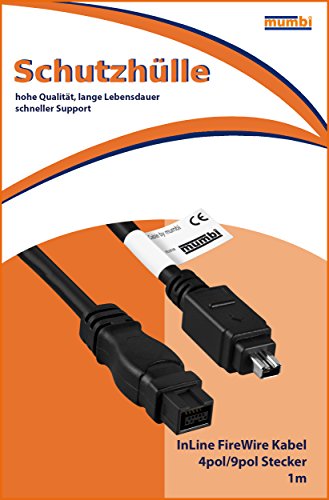 mumbi FireWire Kabel 4pol/9pol Stecker <=> Stecker, 1m - 2