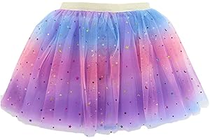 Hykiee Tutu Fille, Deguisement Bebe Enfant Ballet Danse Classique Fille Costume pour Carnaval Fête Anniversaire Cadeaux pour Filles 2 3 4 5 6 Ans, Robe de Princesse Jupe Tulle Rose Femme