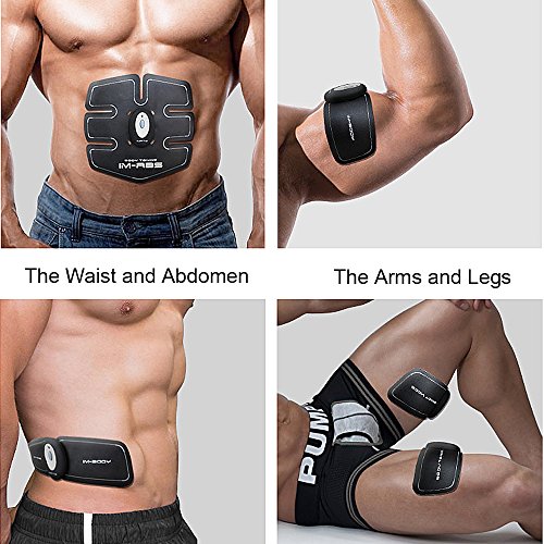 IMATE Professionelle EMS Bauchmuskel-Gürtel zu Hause Fitnesstraining Geräte, Vibration Pads für Männer und Frauen zu Tonen, Abnehmen, Trimmer, Schlank, Figurformer, Stark - 5