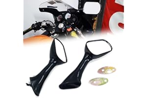AN XIN Un Xin Moto Retrovisore Lato Retrovisore Specchio Per Hon.da CBR 600 F2/F3 CBR 1000F VFR 750F VFR 800 FI NERO FUMO