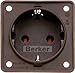 Produktbild Berker Schuko-Steckd.br 947782501 m.Steckklemmen INTEGRO Steckdose 4011334051435