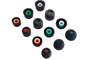 TENNMAK 6 par końcówek dousznych z pianki z pamięcią kształtu silikonowe nauszniki kompatybilne z Sony WF-1000XM4 WF WI XBA Series WF-SP900 WF-XB700 WI-1000X, TRANYA słuchawki douszne