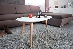 DuNord Design Couchtisch STOCKHOLM 75 cm weiss