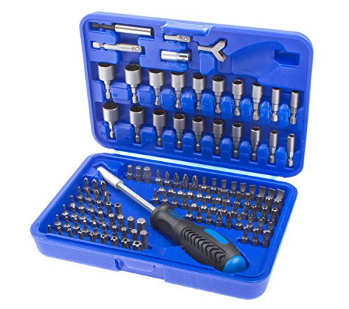 Bitset 122-tlg. Biteinsätze Bitsatz Torx Bits mit Loch Sechskant für Inbus Schrauben Zoll Werkzeug