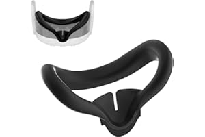 KUNOLI VR Silikon Augenmaske für Meta Quest 3, Quest 3 Zubehör Maske Kompatibel mit Meta Quest 3 VR Headset, Schweißfest und Lichtdicht Silikonhülle Quest 3 Accessories