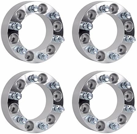 RACPLUS 4pcs 2 Thickness (50mm) 6x5.5 to 6 x 5.5 (6x139.7mm to 6x139.7mm) Wheel Spacers Adapters 14x1.5 Studs by RACPLUS