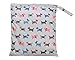 niceEshop(TM) Baby Infant Waterproof Zipper Wet and Dry Diaper Bag for Baby Carriage (Dog Print)
