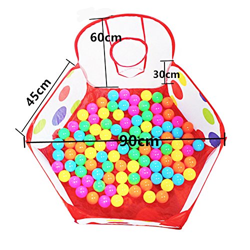 Baby Ball Pit Balls, SoulStore Kids Pop up Play House Tent Tunnel Pool Indoor and Outdoor Play Tent and Tunnel Easy Folding Cute Polka Dot 3 in 1 Play House Children's Playground with Zippered Storage Bag (basket ball pit) reviews Baby Ball Pit Balls, SoulStore Kids Pop up Play House Tent Tunnel Pool Indoor and Outdoor Play Tent and Tunnel Easy Folding Cute Polka Dot 3 in 1 Play House Children's Playground with Zippered Storage Bag (basket ball pit)