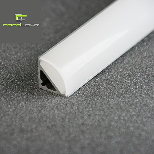 Preisvergleich Produktbild LED alu Profil LG-1515 2m eloxiert + weiße Abdeckung-C