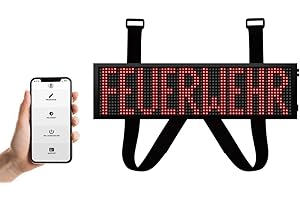 ‎RAPTORS LED TECHNIK LED Frontwarnsystem | Einsatzschild | Multicolor WiFi - Android und iOS App - Handygesteuert - Dachaufsetzer-Ersatz - LED Einsatzschild zum selbst programmieren