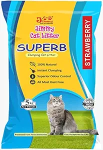 JiMMy Pet Products Jimmy Cat Litter Superb Clumping Strawberry Fragrance 5 Kg