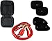 Auto Pearl - Combo Of - Bead Seat Velvet Grey , Car 500 Amp Heavy Duty Jumper Booster Cables And Chipkoo Sun Shade Curtain Black Set of 4 RS.1197.00