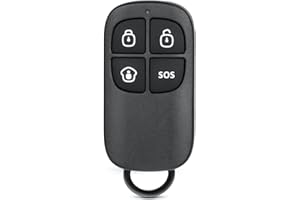 Chuango RC-80 Mando a Distancia para El Sistema de Alarma- Compatible con Sensores y Detectores de Movimiento, Botón de pánico SOS, Fácilmente Portable
