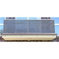 Smart Deko 300x90cm Anthrazit Balkonsichtschutz, Balkonverkleidung, Windschutz, Sichtschutz und UV-Schutz für Balkon…