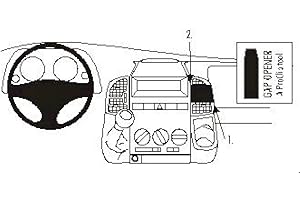 Brodit ProClip Support de fixation pour Jumper 02-06 Montage incliné Noir