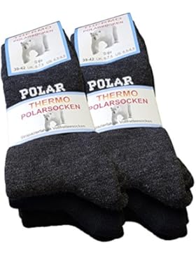 3 oder 6 Paar THERMO-POLAR Socken, Vollfrottee Arktis Socken Dick und Warm