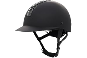 Perfeclan Casco Ecuestre, Equipo para Caballos, Casco de Bicicleta con Orificios de ventilación, Gorra de Montar Sencilla y Ligera, Sombrero Ecuestre cómodo