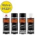 Produktbild Autolack Spraydosen Set für Kunststoff Stoßstange Volvo 91221 Traffic Yellow Haftgrund Grundlack Basislack Klarlack mit Weichmacher Sprühdose