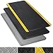 Produktbild Antiermüdungsmatte Heavy Duty | Arbeitsplatzmatte mit Tire Tuff Struktur für hohe Belastung | zweilagige Matte verringert Ermüdung, Gelenkbelastung am Arbeitsplatz | Schwarz 90x305 cm