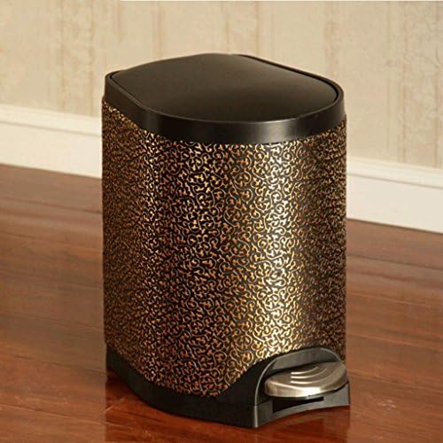 GAOLILI Trash Cans Home Pedal Kitchen Trash Cans Stainless Steel Fashion Creative Bathroom Living Room Dustbins