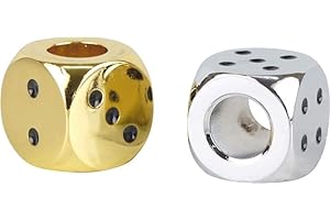 LK Trend & Style Glutkiller aperto su entrambi i lati per posacenere – cancellate le braci della vostra sigaretta in pochi secondi (cubi cromati + set d'oro)