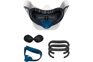 ‎VR COVER VR Cover Fitness Facial Interface and Foam Comfort Set for Oculus/Meta Quest 2 (Dark Blue & Black + Comfort Foam)