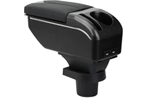 ZENVI MittelArmlehnen Compatible with Seat Mii Armlehnen 2011-2021 Mittelkonsolen Veranstalter Armlehnen Zweitüriger Stil Verwendbar Ellbogenstütze（Schwarzer Stil）