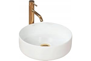 Rea LAVABO DE ENCIMERA SAMI Lavabo de Baño 360 x 360 x 115 mm Cerámica (Blanco)