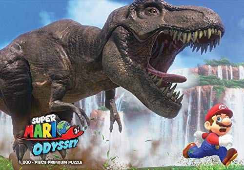 USAopoly Super Mario Odyssey The Chase 1000 Piece Jigsaw Puzzle | Super Mario Odyssey Video Game Collectible Puzzle | Mario Bros Toys
