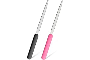 ZEYIYER 2 Pcs Letter Opener Envelope Slitter, Stainless Steel Letter Openers, Lightweight Mail Envelope Opener for Office Home School Supplies