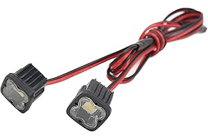 SPYMINNPOO RC Car LED Lights,RC Headlights RC Lamp Headlight Tail Light Kit Spotlights for SCX10 90046 1/10 RC Crawler Car