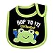 Premium Cotton Waterproof Cute Baby Bib Bibs for Babies Girls Boys - Frog