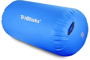Triclicks Gonflable Air Roller, Rouleau d’Air,Cylindre de Gymnastique, Tapis de Gymnastique Gonflable,Piste Cylindrique Fitness pour Gymnastique,Yoga,Taekwondo