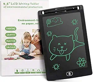 CRYSTAL SAG Portable LCD Writing Board Slate Drawing Record Notes Digital Notepad with Pen Handwriting Pad Paperless Graphic Tablet for Kids at Home School, Writing Pads, Writing Tablet (Multi)