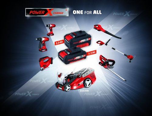 Einhell Akku Heckenschere GE-CH 1855 Li Set Power X-Change (Lithium Ionen, 18 V, 550 mm Schnittlänge, 15 mm Zahnabstand, 2,6 kg, inkl. 1,5 Ah Akku und Ladegerät) - 12