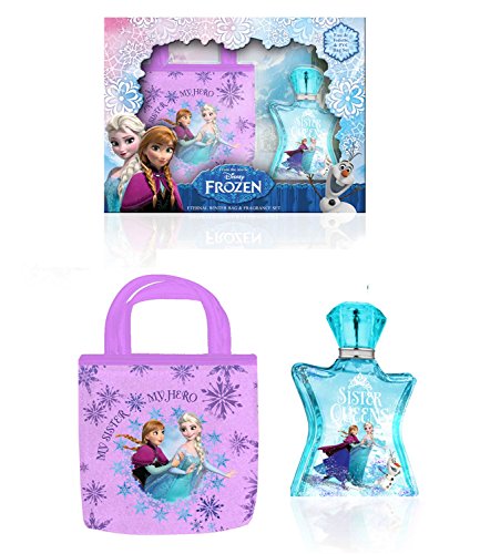 Disney Frozen Eau De Toilette Children Fragrance and Printed Tote Bag Gift Set 50 ml