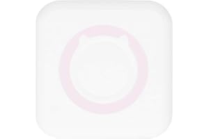 LAZMIN112 Mini Impresora, 200 dpi Impresora Térmica Rápida Inalámbrica Bluetooth Impresora Multifunción de un para Imprimir Fotos Etiquetas Mensajes Listas Impresión de Sitios Web (Rosa)